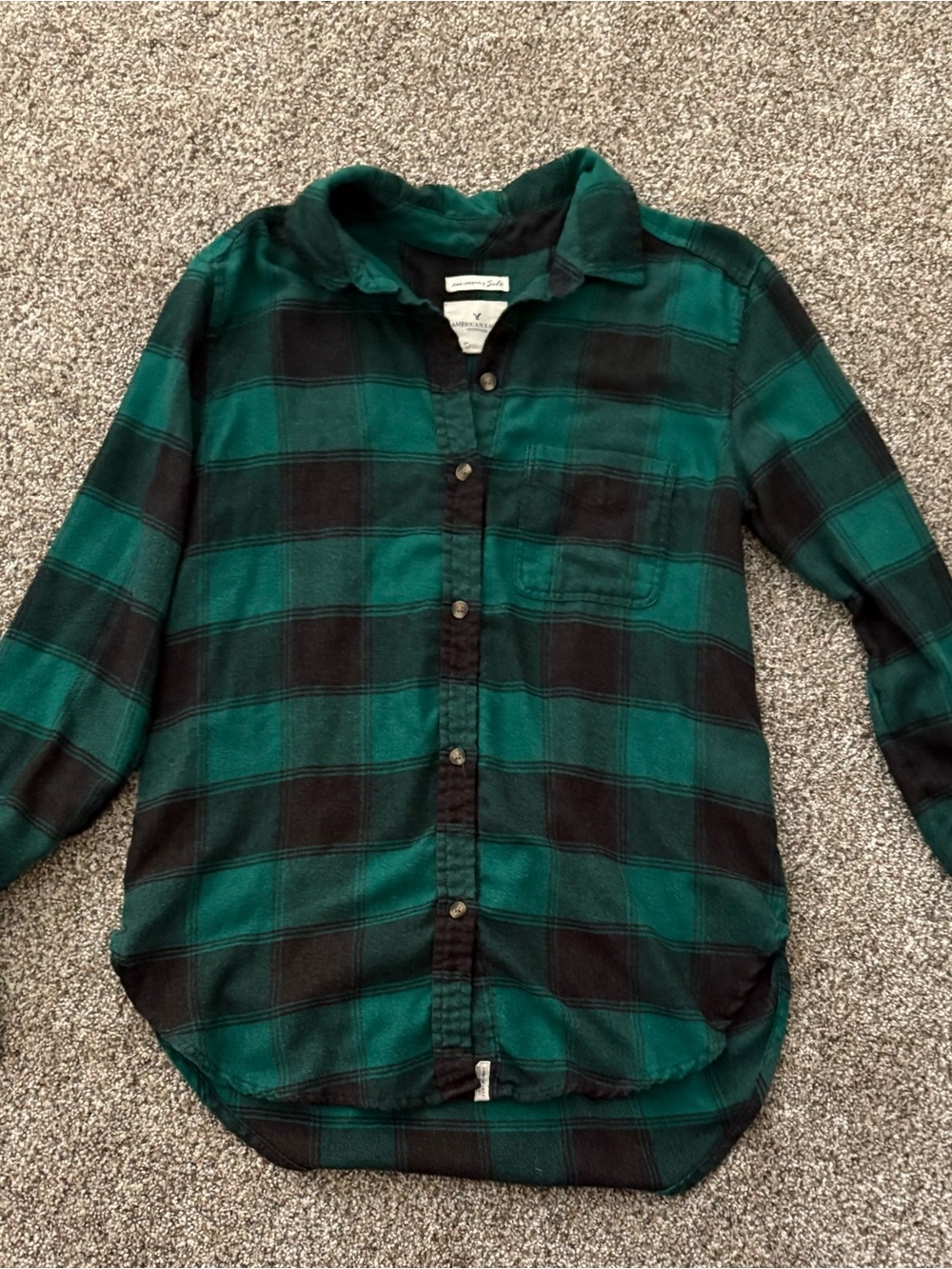 Lot of 15 American Eagle Outfitters Flannels Plaid Button-Down Shirts - Picture 10 of 16